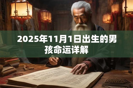 2025年11月1日出生的男孩命运详解