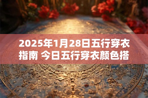 2026年1月28日五行穿衣指南 今日五行穿衣颜色搭配 2026年1月28日五行穿衣指南 今日五行穿衣颜色搭配