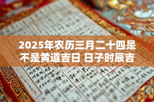 2025年农历三月二十四是不是黄道吉日 日子时辰吉凶