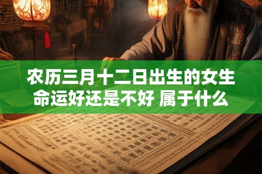 农历三月十二日出生的女生命运好还是不好 属于什么命