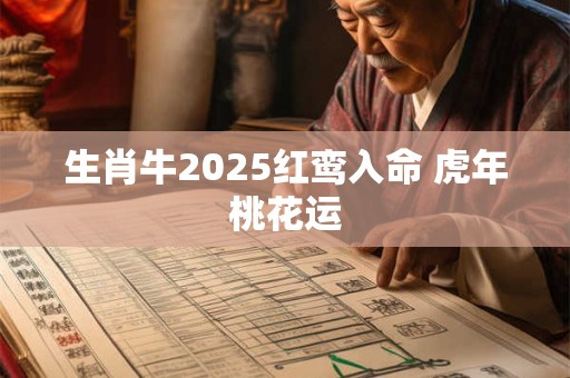 生肖牛2025红鸾入命 虎年桃花运