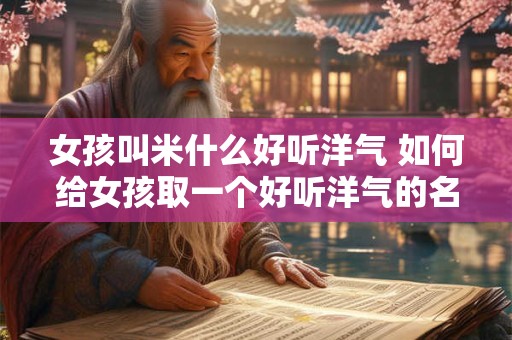 女孩叫米什么好听洋气 如何给女孩取一个好听洋气的名字