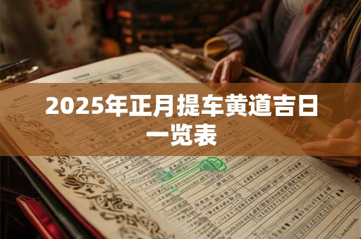 2025年正月提车黄道吉日一览表