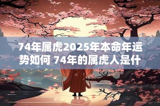 74年属虎2026年本命年运势如何 74年的属虎人是什么命