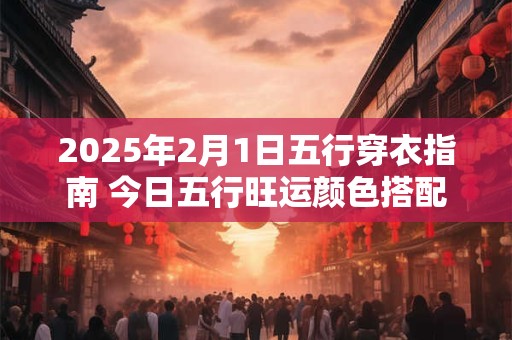 2025年2月1日五行穿衣指南 今日五行旺运颜色搭配