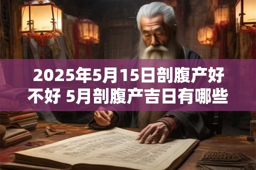 2025年5月15日剖腹产好不好 5月剖腹产吉日有哪些 2025年5月15日剖腹产好不好 5月剖腹产吉日有哪些