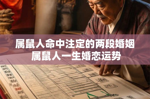 属鼠人命中注定的两段婚姻 属鼠人一生婚恋运势