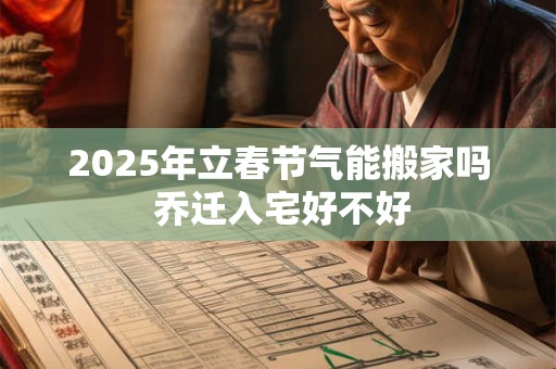 2025年立春节气能搬家吗 乔迁入宅好不好 2025年立春节气能搬家吗 乔迁入宅好不好