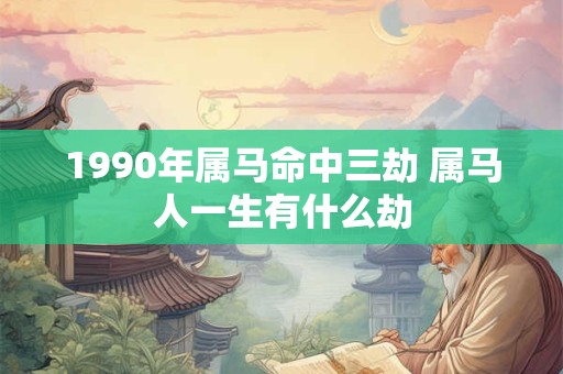 1990年属马命中三劫 属马人一生有什么劫