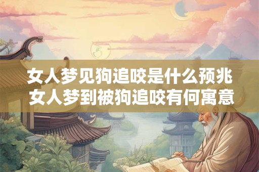 女人梦见狗追咬是什么预兆 女人梦到被狗追咬有何寓意