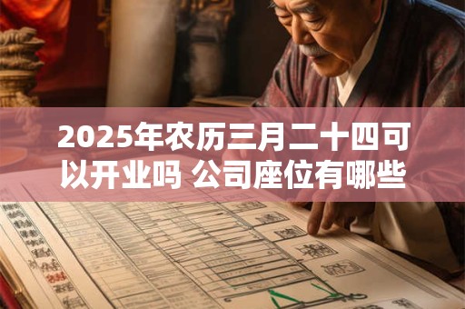 2025年农历三月二十四可以开业吗 公司座位有哪些禁忌