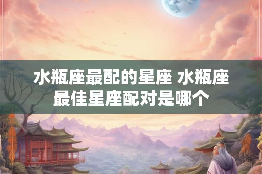 水瓶座最配的星座 水瓶座最佳星座配对是哪个
