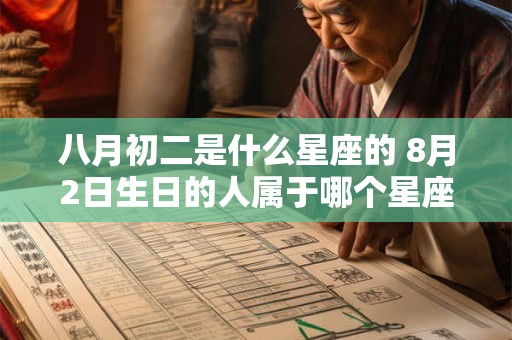 八月初二是什么星座的 8月2日生日的人属于哪个星座