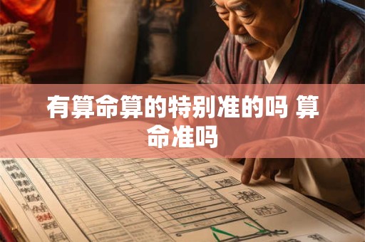 有算命算的特别准的吗 算命准吗