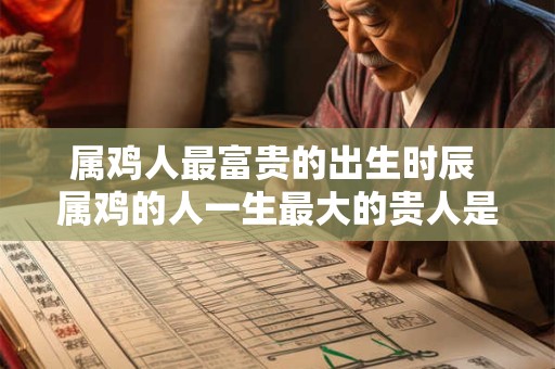 属鸡人最富贵的出生时辰 属鸡的人一生最大的贵人是谁