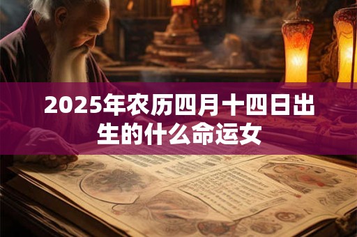 2025年农历四月十四日出生的什么命运女