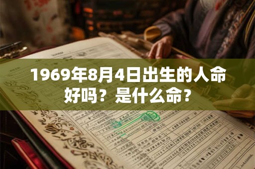1969年8月4日出生的人命好吗？是什么命？
