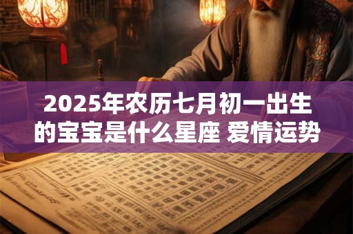 2025年农历七月初一出生的宝宝是什么星座 爱情运势如何