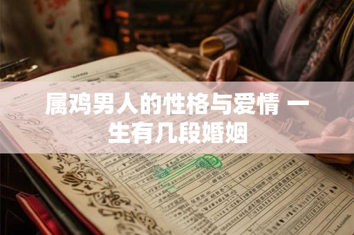 属鸡男人的性格与爱情 一生有几段婚姻