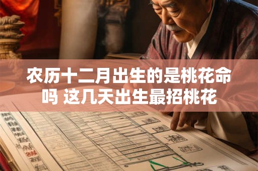 农历十二月出生的是桃花命吗 这几天出生最招桃花