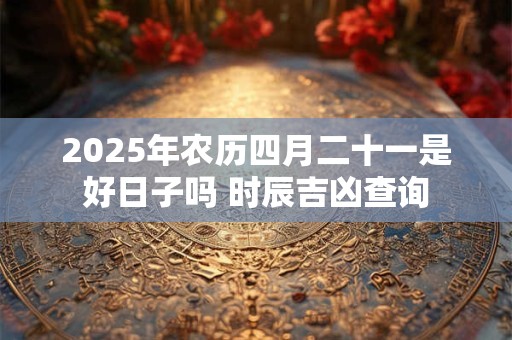 2025年农历四月二十一是好日子吗 时辰吉凶查询