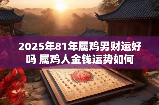 2025年81年属鸡男财运好吗 属鸡人金钱运势如何
