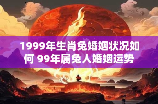 1999年生肖兔婚姻状况如何 99年属兔人婚姻运势