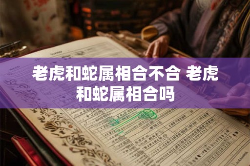老虎和蛇属相合不合 老虎和蛇属相合吗