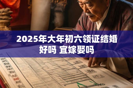 2025年大年初六领证结婚好吗 宜嫁娶吗