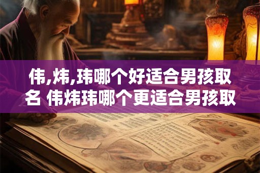 伟,炜,玮哪个好适合男孩取名 伟炜玮哪个更适合男孩取名