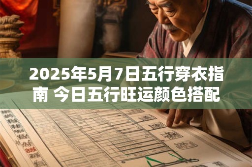 2025年5月7日五行穿衣指南 今日五行旺运颜色搭配
