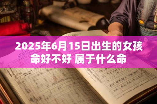 2025年6月15日出生的女孩命好不好 属于什么命