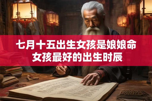 七月十五出生女孩是娘娘命 女孩最好的出生时辰