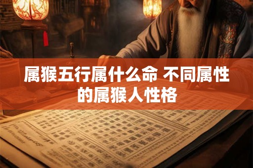 属猴五行属什么命 不同属性的属猴人性格
