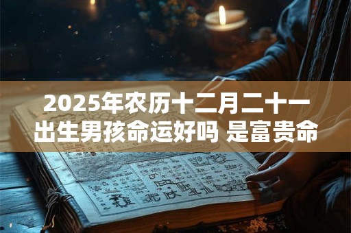 2025年农历十二月二十一出生男孩命运好吗 是富贵命吗