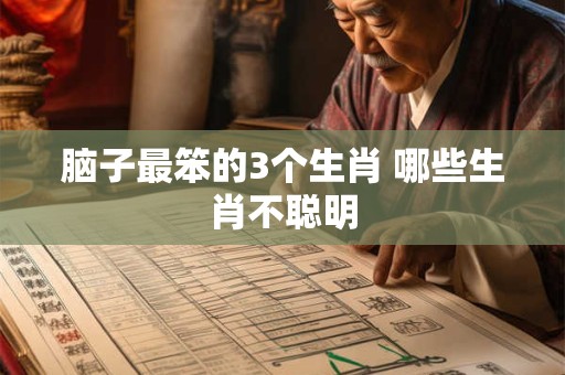 脑子最笨的3个生肖 哪些生肖不聪明
