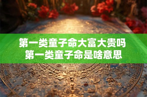 第一类童子命大富大贵吗 第一类童子命是啥意思
