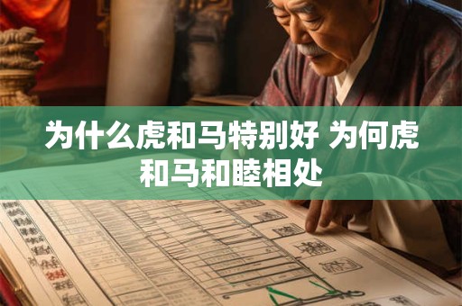 为什么虎和马特别好 为何虎和马和睦相处
