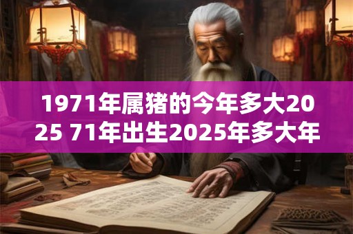 1971年属猪的今年多大2025 71年出生2025年多大年龄