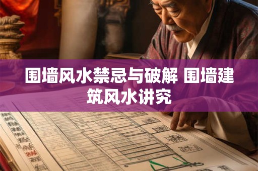 围墙风水禁忌与破解 围墙建筑风水讲究