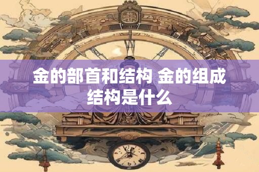 金的部首和结构 金的组成结构是什么