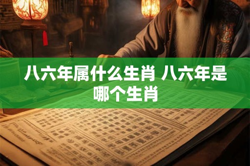 八六年属什么生肖 八六年是哪个生肖