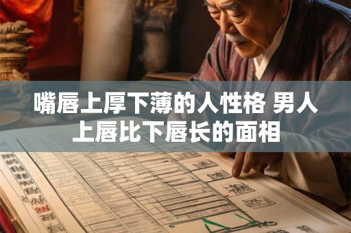 嘴唇上厚下薄的人性格 男人上唇比下唇长的面相