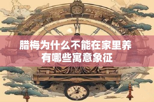 腊梅为什么不能在家里养 有哪些寓意象征
