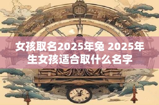 女孩取名2025年兔 2025年生女孩适合取什么名字
