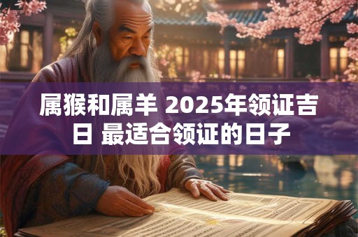 属猴和属羊 2025年领证吉日 最适合领证的日子