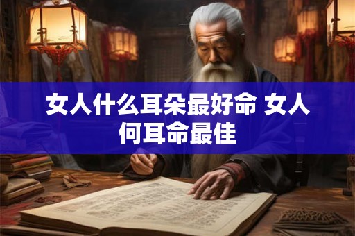 女人什么耳朵最好命 女人何耳命最佳