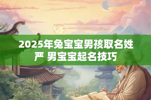2025年兔宝宝男孩取名姓严 男宝宝起名技巧