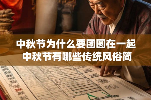 中秋节为什么要团圆在一起 中秋节有哪些传统风俗简单