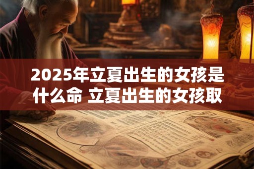 2025年立夏出生的女孩是什么命 立夏出生的女孩取名字